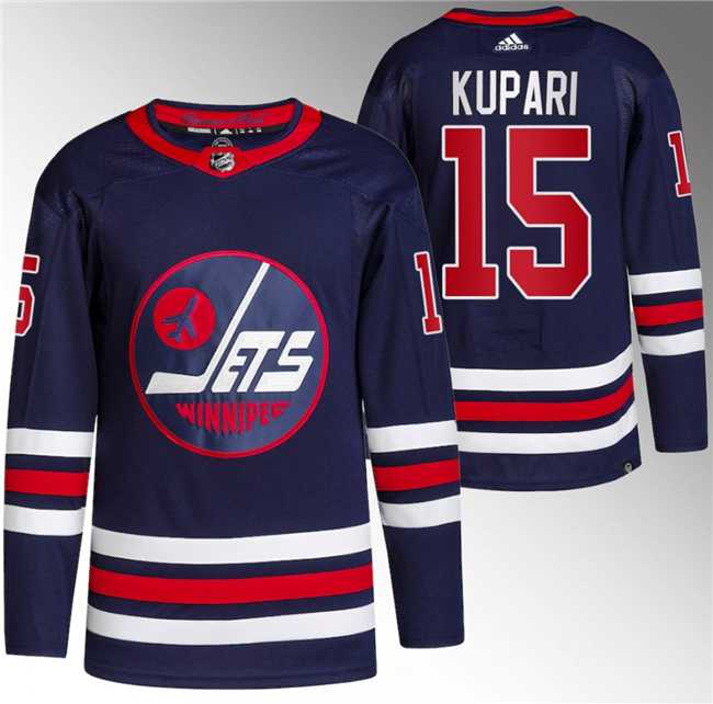 Men's Winnipeg Jets #15 Rasmus Kupari 2021-22 Navy Stitched Jersey,We sell and wholesale Men's Winnipeg Jets #15 Rasmus Kupari 2021-22 Navy Stitched Jersey on line form chian!